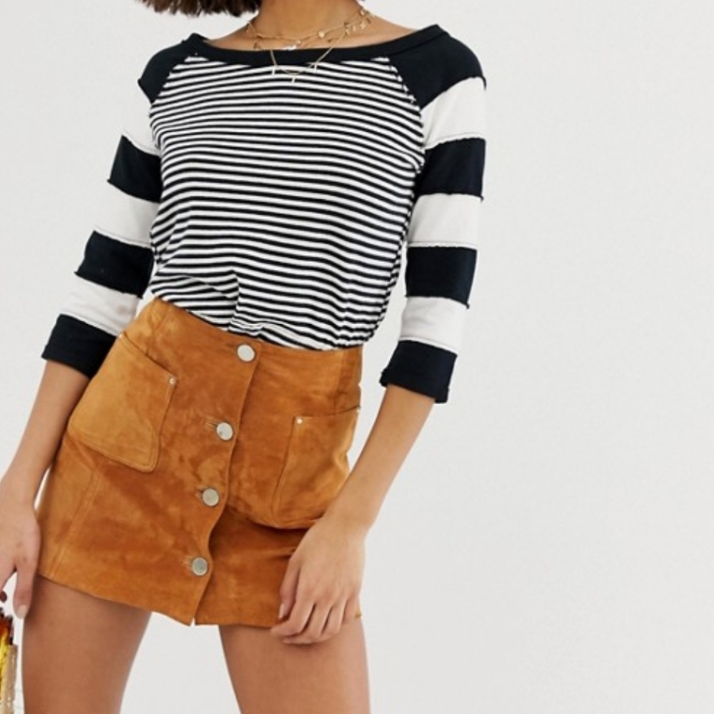 NWT Free People We the Free First Mate Top X-small